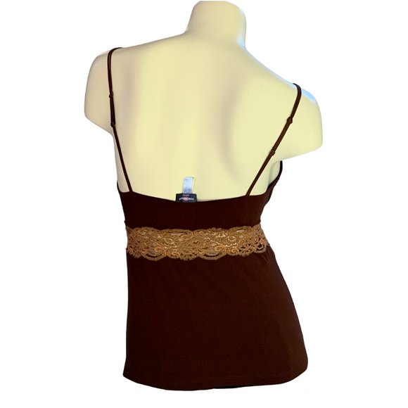 Cosabella brown with bronze lace trim camisole - Size L - Picture 3 of 9